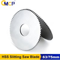 CMCP 63/75mm Slitting & Slotting Saw Blade HSS Steel Circular Cutting Disc for CNC Slitting Machine Metal Steel PVC Cutting Tool