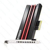 RAGEER PCIe 5.0 M.2 NVMe Adapter-128Gbps Bandwidth,Compatible with 2280/2260/2242/2230 SSDs,Compatible with PCIe 4.0/3.0/2.0