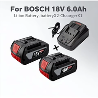 Original für Bosch GBA 18V 6,0Ah Professional Li-Ionen-Akku mit LED für Bosch Ladegerät 18V Ersatz BAT609G BAT622 BAT618G