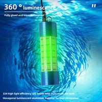 1 150W 12V high-quality all metal aluminum alloy fishing light, underwater high-power bait light, night fishing equipment