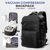 Vacuum Backpack Travel Bag for Men Large Capacity Backpack Business Laptop Backpack Women Men Expandable Backpack School Bag image 4