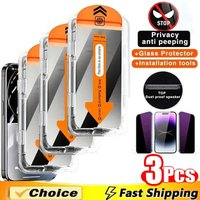 Private Glass For iphone 16 15 14 13 17 Pro Max 16e Screen Protector Anti-spy Tempered Glass For iPhone 17 Air Screen Protector