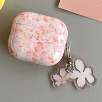 Wireless bluetooth case for AirPods1/2 AirPods3 AirPods Pro and Pro2 tpu flower pattern earphone cover