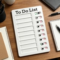 Chore Chart for Adults Reusable Sliding Schedule Board Checklist Routine Chart for Task Planning Home School Office Classroom