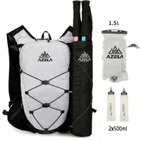 AliExpress ABQP Outdoor Trail Running 8L Ultralight Backpack Hydration Jogging Vest Men Breathable Marathon Bicycle Bag Water Bottle 1.5L 500ML