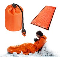 Notfallschlafsack für den Außenbereich: Isolierung für Camping, Wandern, Bergsteigen, Hypothermie-Prävention, Überlebensdecke