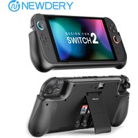 NEWDERY Battery Pack for Nintendo Switch 2 External Battery Station 10000mAh Backup Portable Charger Case Adjustable Kickstand