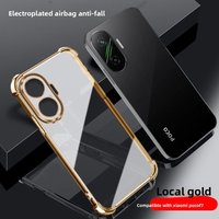 For POCO F7 Case New Fashion Plating Four-corner Anti-dropUltra-thin Cover For Redmi Turbo 4 Pro Shockproof Bumper Funda