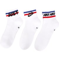 Nike Socks Three-Pack Nsw Everyday Essential Unisex Socks Fitness Running Sports Short Socks Striped Simple Fashion Casual Socks Dx5080-100