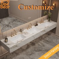Hand Carved Natural Marble Art Basin Irregular Stone Wash Sink Luxury Marble Vessel Sink for Courtyard SPA Bathroom Decoration