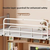 Modern Minimalist Bedside Guardrail Dorm Top Bed Anti-Fall Soft Backrest Partition No-Punching Required Safety Barrier
