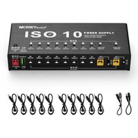 MOSKY ISO-10 Guitar Effect Pedal Power Supply 10 Isolated DC Outputs/ 5V USB Output for 9V 12V 18V Protection Guitar Accessories image 4