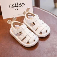 Baby Girls Boys Sandals Summer Children Genuine Leather Shoes Comfortable Infant Toddler Shoes Soft sole Kids Beach Sandals