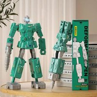 Robot Deformation Pen For Children Stationery Gel Pen Creative Deformable Robot Kids School Office Supplies Cute Cool Gift Prize