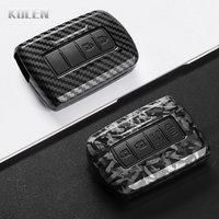 ABS Carbon Fiber Style Car Key Case Cover For Toyota Prius Plus Auris Camry Rav4 Corolla Avalon Highlander CHR Land Cruiser Fob
