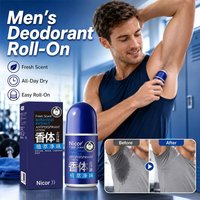 Sea Salt Roll On Anti Perspirant Deodorant For Men Botanical Quick Dry Sweat Protection Cologne Scent Portable Body Care
