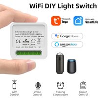 Tuya 16A WiFi 3.0 Smart Switch DIY Mini Smart Life Automation Timing Breaker Work With Alexa Google Smart Home Yandex Alice