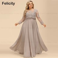 Classic Plus Size Mother of the Bride Dresses 2025 A-line Scoop Wedding Guest Dress Customized Lace Sequin Robes Invitée Mariage