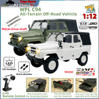 WPL C94 1:12 RC Car Simulation UAZ-469 Climbing Off Road Vehicle 2.4GHz 4WD Simulation Model Car Children Boys Birthday Gift Toy