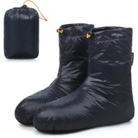 Lixada Winter Down Booties Socks Warm Soft Windproof Sleeping Slippers with Adjustable Drawstring with Storage Bag for Camping