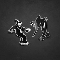 1PC Ghostmane Outdoor Car Sticker Waterproof Holographic or White Color Motorcycle Exterior Decoration Adhesive Vinyl Decal