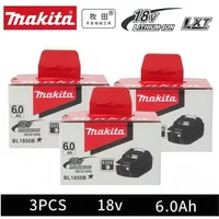Original Makita 6Ah LXT400 for Makita 18V Battery BL1830B BL1850B BL1850 BL1840 BL1860 BL1815 Replacement Lithium Battery