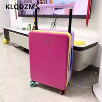KLQDZMS Travel Luggage 20"24 Inch ABS + PC Boarding Box Large Capacity Trolley Case Women Universal Wheel Cabin Suitcase