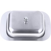 Stainless Steel Butter Dish With Lid Retro French Butter Box Storage Box Butter Tray Tableware Dessert Tray Kitchen Tableware