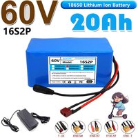60V 20Ah 18650 16S2P Lithium Ion Battery Pack with Built-in High Power BMS Suitable for Large Capacity Power Tool Replacement