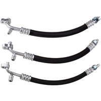 #6 #8 #10 Thick-wall A/C Hose Assembly R134a 90° Barb Fitting Nut with Service Port Compressor Radiator Hose AC Gas Pipe
