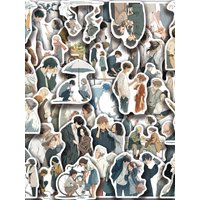 AliExpress NONE 50Pcs Cute Romantic Couple Love Avatar Cartoon Sticker DIY Notebook Bike Phone Laptop Luggage Skateboard Graffiti Decals
