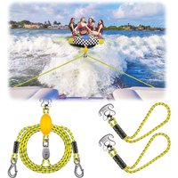 Heavy-duty boat towing with stainless steel connector for towing rope, boat tow rope, kayak rowing rope, inflatable pontoon