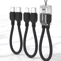 0.2M Type C Fast Data Cable Short Cord USB C to ios Fast Charging For iPhone for Samsung Power Bank Portable Charge