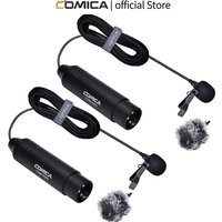 COMICA XLR Lavalier-Mikrofon, Comica CVM-V02O Omnidirektionales 3-Pin-Ansteckmikrofon für Canon Sony Panasonic Camcorder