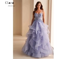 Clara Custom A-line Off-shoulder Spaghetti Straps Sleeveless Elegant Dresses 2025 Woman Luxury Women's Evening Dresses Party
