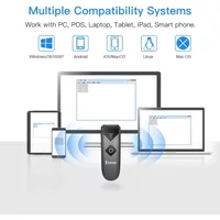 Eyoyo Mini Portable 1D2D Bluetooth Barcode Scanner QR Code Screen Reader PDF417 Data Matrix USB Wired Wireless Scanner For store