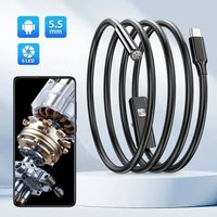 USB Endoscope for OTG Android Phone 5.5mm Borescope Inspection Snake Camera with 6 LED Lights For Type C image 4