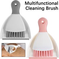 Mini Dustpan and Brush Set Portable Table Top Cleaning Dining Table Crumb Sweeper Multipurpose Desktop Keyboard Cleaning Tools