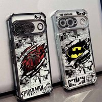 Hero Spider-Man Phone Case For Google Pixel 10A 9A 9 8A 8 7A 7 Pro XL Plating Drop-proof Transparent Soft Cover