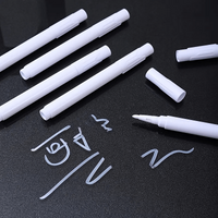 12pcs White Liquid Chalk Marker pens (Set of 12) - Dust-Free and Easy Erase Formula - Perfect for Teachers, Classrooms, and Pres