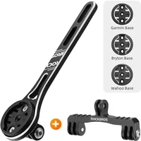 ROCKBROS Bike Computer Bracket Speedometer Holder Extension Holder Light Handlebar Bicycle Accessories For Gopro