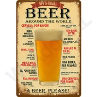 Retro Wall Art Mural Outdoor House Bathroom Home Room Decorations Decor Vintage Metal Signs Plates Tin Sign Posters Man Cave