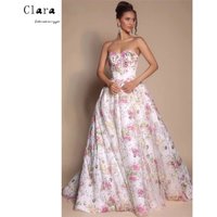 Clara Custom Flower A Line Sweetheart Off the Shoulder Elegant Evening Dresses for Woman Luxury Dress Evening 2026 Party Women's