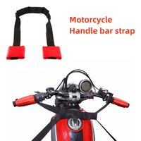 For Motorcycle Motorbike Handlebar Bar Support Strap Secure Bike During Transit Handlebar Tie-Down Strap Short Harness Red