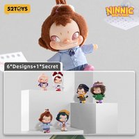 52TOYS Mystery Box NINNIC – Wild & Free Plush Keychain Blind Box, Height: about 13cm/5.12inch