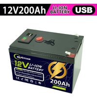 AliExpress SUMMING 12V 200Ah Lithium LiFePO4 Deep Cycle Battery for Solar,Fish Finder, Power Wheels, Lighting, Off-Grid Applications Built-in BMS