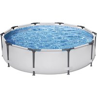 305 x 76 cm Round Frame Pool, A Private Pool for 1–5 People, Allowing You and Your Family To Enjoy A Cool Summer