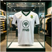 26New Hot Selling Quick Drying Lightweight South African Springbok Green Gold Rugby Shirt Protea Logo Rugby Shirt - Parent Child