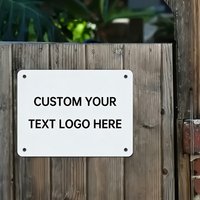 Personalized Photo & Phrases Tin Plaque 20x30cm - Custom Metal Decor for Patio