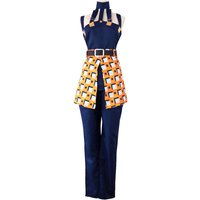 Anime Ghirga Narancia Cosplay Costumes Wigs Fancy Outfit Halloween Carnival Party Uniform Suit